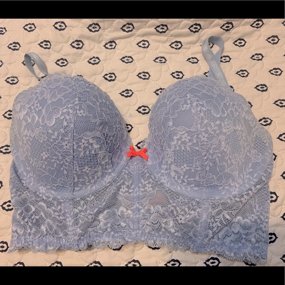 Blue lace Victoria’s Secret Bustier - Picture 1 of 3